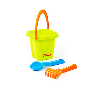 Набор №24: ведро-цветок среднее, совок №2, грабельки №2, Артикул 2167 – портал поставщиков НСППО - 5